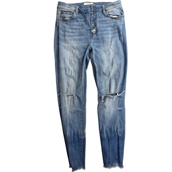 Pistola Aline High Rise Button Fly Distressed Skinny Jeans – Size 30 - Picture 1 of 3
